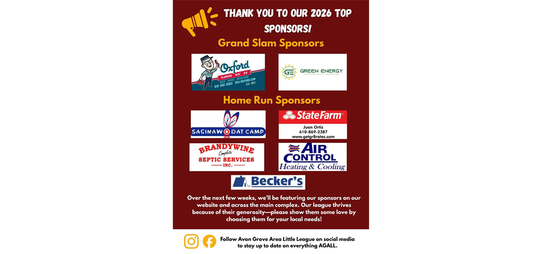 2026 Sponsors Shoutout