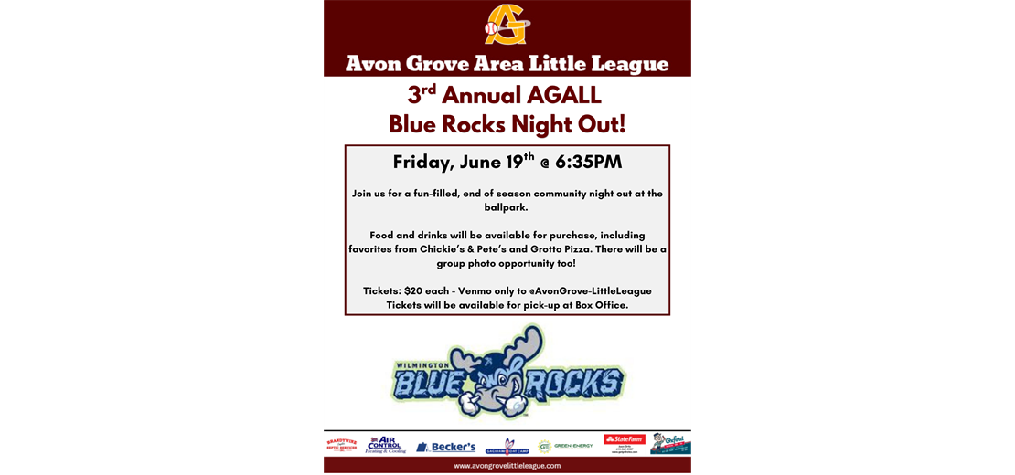 Blue Rocks Night Out
